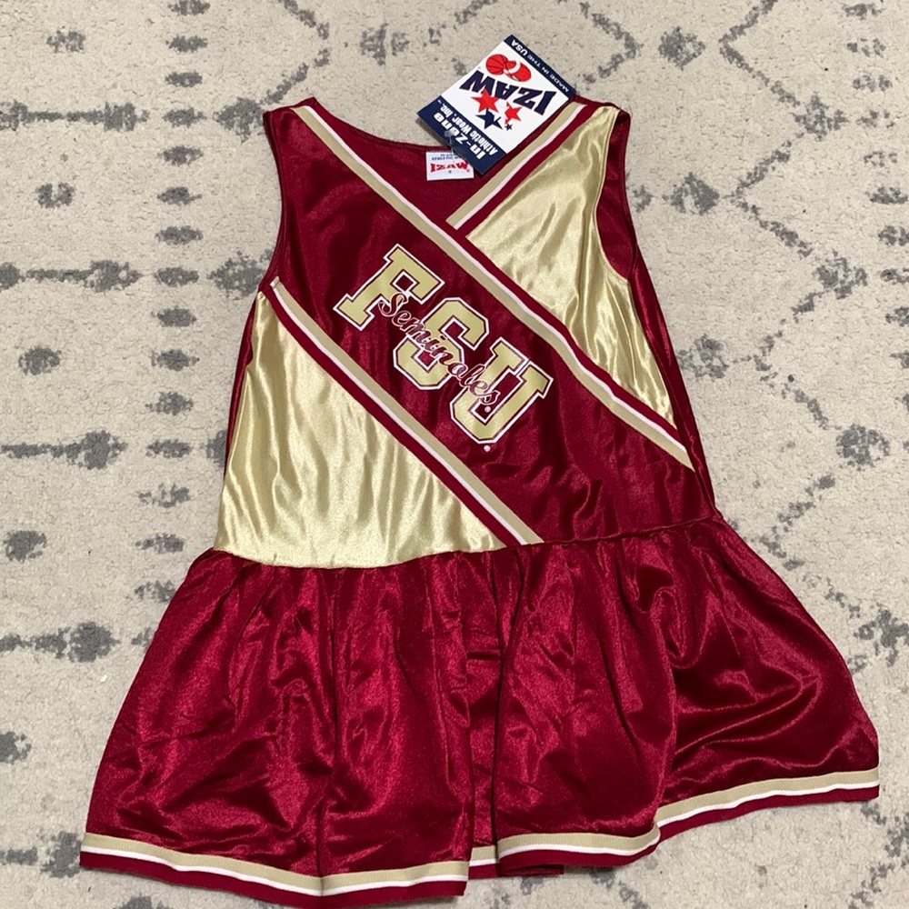 NWT Girls size 8, FSU cheerleading dress